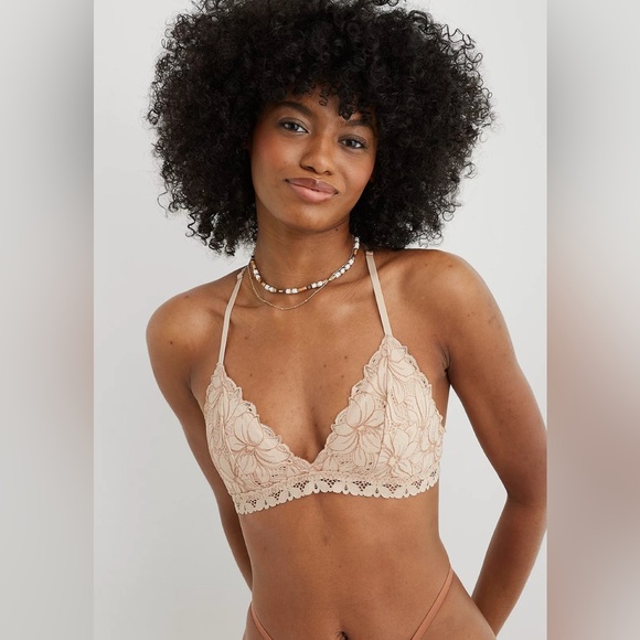 aerie Other - Aerie Beach Daze Lace Padded Bralette - Size Large - NWT
